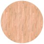 Encimera Marrón claro Ø 80 x 4 cm Madera de roble sólida