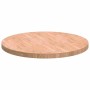 Encimera Marrón claro Ø 80 x 4 cm Madera de roble sólida