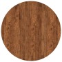 Encimera Marrón oscuro Ø 90 x 4 cm Madera de roble sólida