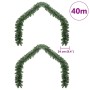 Guirnalda de Navidad 2 pcs Verde 20 m PVC