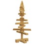 Árbol de Navidad de madera Marrón 60 cm Madera maciza de pino