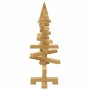 Árbol de Navidad de madera Marrón 60 cm Madera maciza de pino