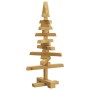 Árbol de Navidad de madera Marrón 60 cm Madera maciza de pino