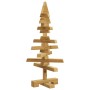 Árbol de Navidad de madera Marrón 60 cm Madera maciza de pino