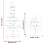 Árbol de Navidad de madera Marrón 60 cm Madera maciza de pino