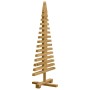 Árbol de Navidad de madera Marrón 90 cm Madera maciza de pino