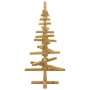 Árbol de Navidad de madera Marrón 90 cm Madera maciza de pino