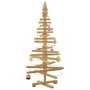 Árbol de Navidad de madera Marrón 120 cm Madera maciza de pino