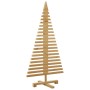 Árbol de Navidad de madera Marrón 120 cm Madera maciza de pino