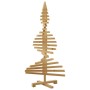 Árbol de Navidad de madera Marrón 120 cm Madera maciza de pino