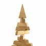 Árbol de Navidad de madera Marrón 120 cm Madera maciza de pino