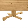 Árbol de Navidad de madera Marrón 120 cm Madera maciza de pino