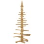 Árbol de Navidad de madera Marrón 150 cm Madera maciza de pino