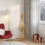 Árbol de Navidad de madera Marrón 150 cm Madera maciza de pino