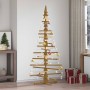 Árbol de Navidad de madera Marrón 180 cm Madera maciza de pino