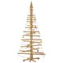 Árbol de Navidad de madera Marrón 210 cm Madera maciza de pino