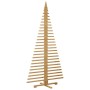 Árbol de Navidad de madera Marrón 210 cm Madera maciza de pino