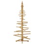 Árbol de Navidad de madera Marrón 210 cm Madera maciza de pino