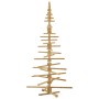 Árbol de Navidad de madera Marrón 210 cm Madera maciza de pino