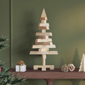 Árboles de Navidad Natural 60 cm Madera maciza de pino