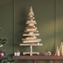 Árboles de Navidad Natural 90 cm Madera maciza de pino