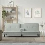Hellgraues Samtschlafsofa mit Getränkehalter von vidaXL, Sofas - Ref: Foro24-351920, Preis: 298,42 €, Rabatt: %