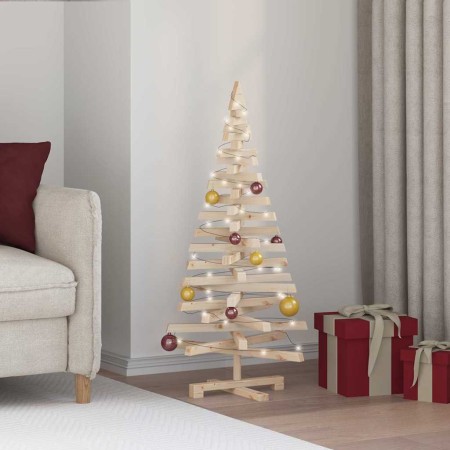 Árboles de Navidad Natural 120 cm Madera maciza de pino