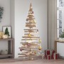 Árboles de Navidad Natural 210 cm Madera maciza de pino