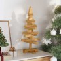 Árboles de Navidad Marrón 60 cm Madera maciza de pino
