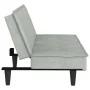 Hellgraues Samtschlafsofa mit Getränkehalter von vidaXL, Sofas - Ref: Foro24-351920, Preis: 298,42 €, Rabatt: %