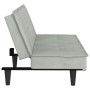 Light gray velvet sofa bed with cup holder by vidaXL, Sofas - Ref: Foro24-351920, Price: 306,70 €, Discount: %