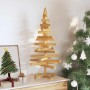 Árboles de Navidad Marrón 90 cm Madera maciza de pino