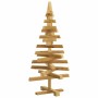 Árboles de Navidad Marrón 90 cm Madera maciza de pino