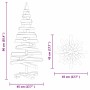 Árboles de Navidad Marrón 90 cm Madera maciza de pino