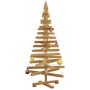 Árboles de Navidad Marrón 120 cm Madera maciza de pino