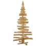 Árboles de Navidad Marrón 150 cm Madera maciza de pino