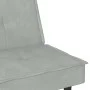 Hellgraues Samtschlafsofa mit Getränkehalter von vidaXL, Sofas - Ref: Foro24-351920, Preis: 298,42 €, Rabatt: %