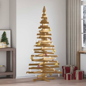 Árboles de Navidad Marrón 180 cm Madera maciza de pino