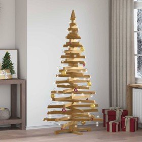 Árboles de Navidad Marrón 180 cm Madera maciza de pino