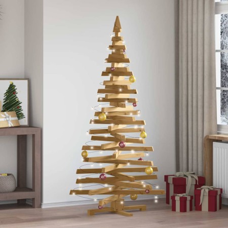 Árboles de Navidad Marrón 180 cm Madera maciza de pino
