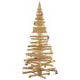 Árboles de Navidad Marrón 210 cm Madera maciza de pino