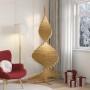 Árboles de Navidad Marrón 210 cm Madera maciza de pino