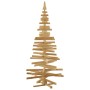 Árboles de Navidad Marrón 210 cm Madera maciza de pino