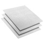 Azulejo de Espejo Mosaico 3 pcs Plateado 30 x 30 cm Cristal