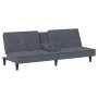 Dunkelgraues Samtschlafsofa mit Getränkehalter von vidaXL, Sofas - Ref: Foro24-351921, Preis: 292,36 €, Rabatt: %