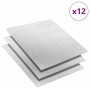 Azulejo de Espejo Mosaico 12 pcs Plateado 30 x 30 cm Cristal