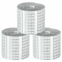 Azulejo de Espejo Mosaico 3 pcs Plateado 100 x 4 cm Cristal