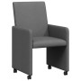 Sillas de comedor 2 pcs Gris oscuro 57 x 66 x 94 cm tela