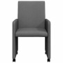 Sillas de comedor 2 pcs Gris oscuro 57 x 66 x 94 cm tela