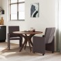 Sillas de comedor 2 pcs Marrón oscuro 57 x 66 x 94 cm tela